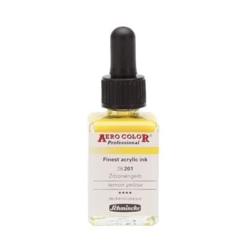 Schmincke Aerocolor Akrilik Mürekkep 28 ml 201 Lemon Yellow