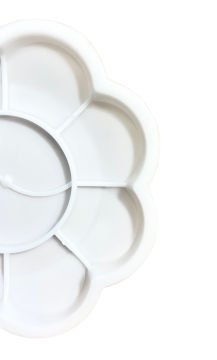 Vera Sanat 8+2 Godeli 8 cm Çiçek Desenli Plastik Palet