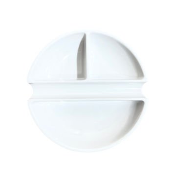 Vera Sanat Geniş 3 Godeli Fırça Bölmeli 12 cm Sert Plastik Palet