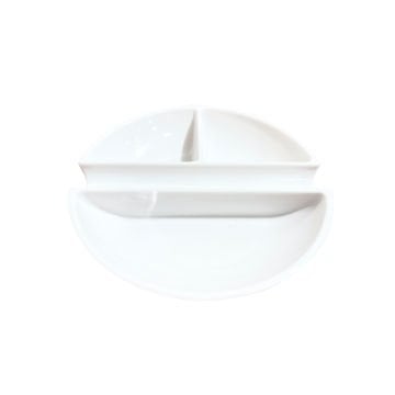 Vera Sanat Geniş 3 Godeli Fırça Bölmeli 12 cm Sert Plastik Palet