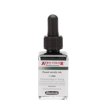 Schmincke Aerocolor Akrilik Mürekkep 28 ml 504 Chromium Oxide Green Brilliant