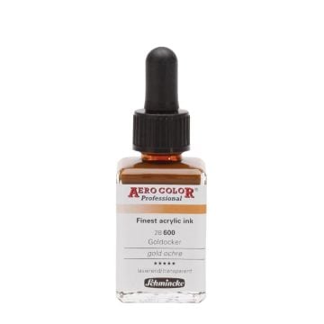 Schmincke Aerocolor Akrilik Mürekkep 28 ml 600 Gold Ochre