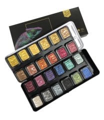 Finetec 24\'lü Yaldız Sulu Boya Seti F2400