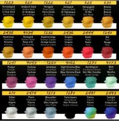 Finetec 24\'lü Yaldız Sulu Boya Seti F2400