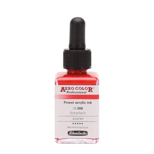 Schmincke Aerocolor Akrilik Mürekkep 28 ml 300 Scarlet