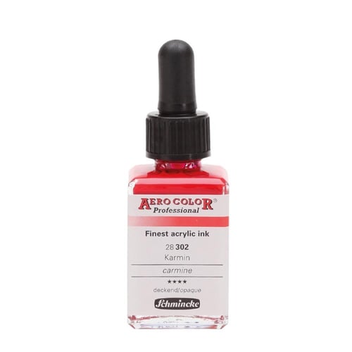 Schmincke Aerocolor Akrilik Mürekkep 28 ml 302 Carmine