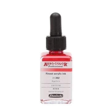 Schmincke Aerocolor Akrilik Mürekkep 28 ml 302 Carmine