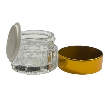 Vera Sanat 15 cc Altın Kapaklı Kristal Camlı Hokka