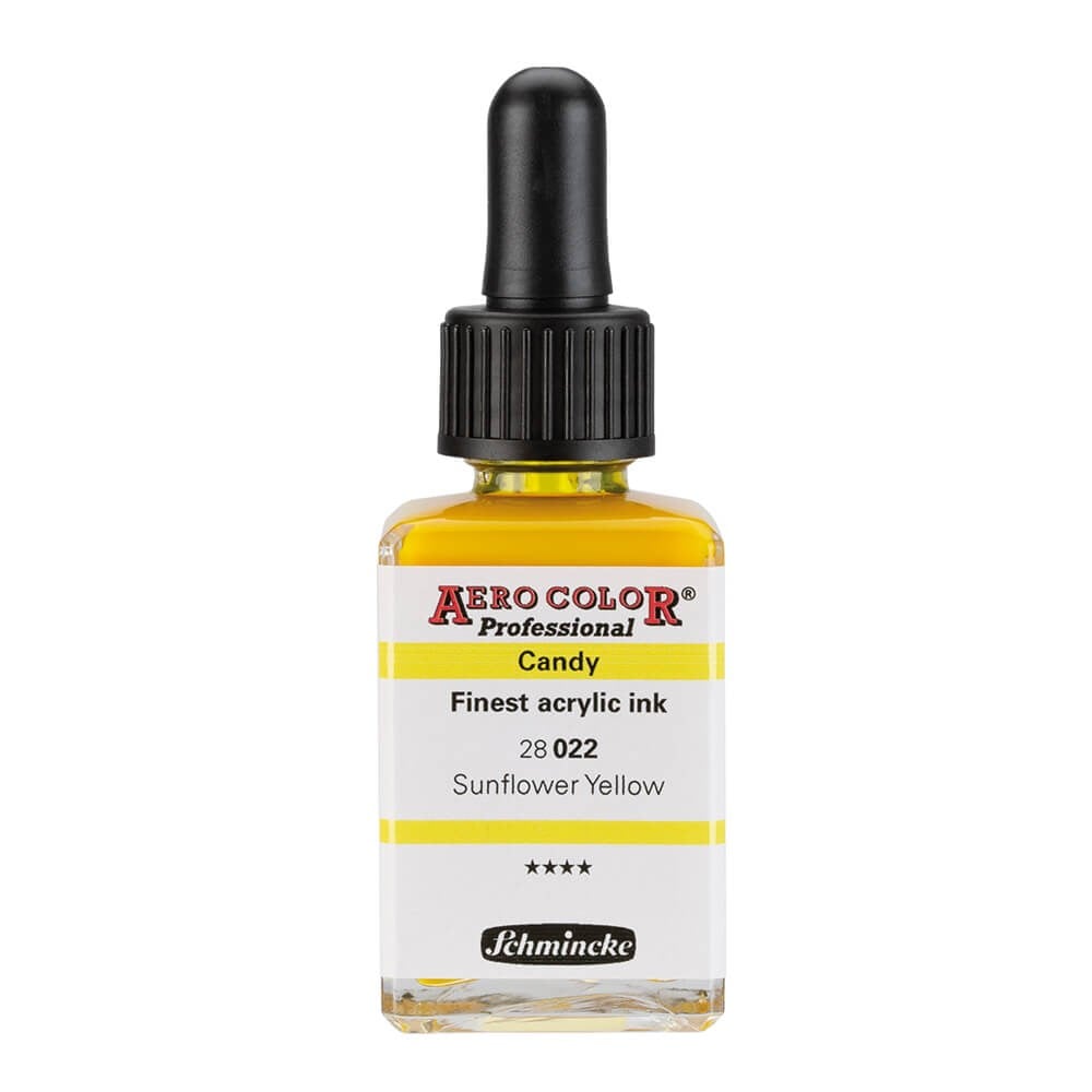 Schmincke Aerocolor Akrilik Mürekkep CANDY 28 ml 022 sunflower yellow