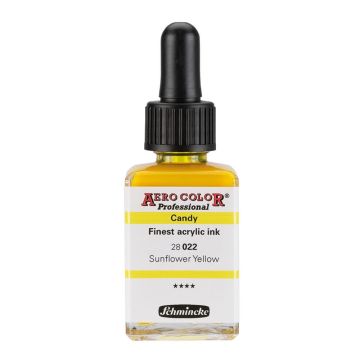 Schmincke Aerocolor Akrilik Mürekkep CANDY 28 ml 022 sunflower yellow
