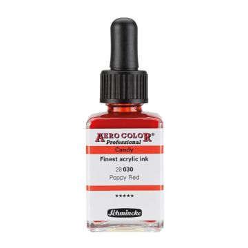 Schmincke Aerocolor Akrilik Mürekkep CANDY 28 ml 030 poppy red