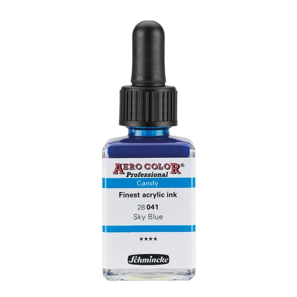 Schmincke Aerocolor Akrilik Mürekkep CANDY 28 ml 041 sky blue