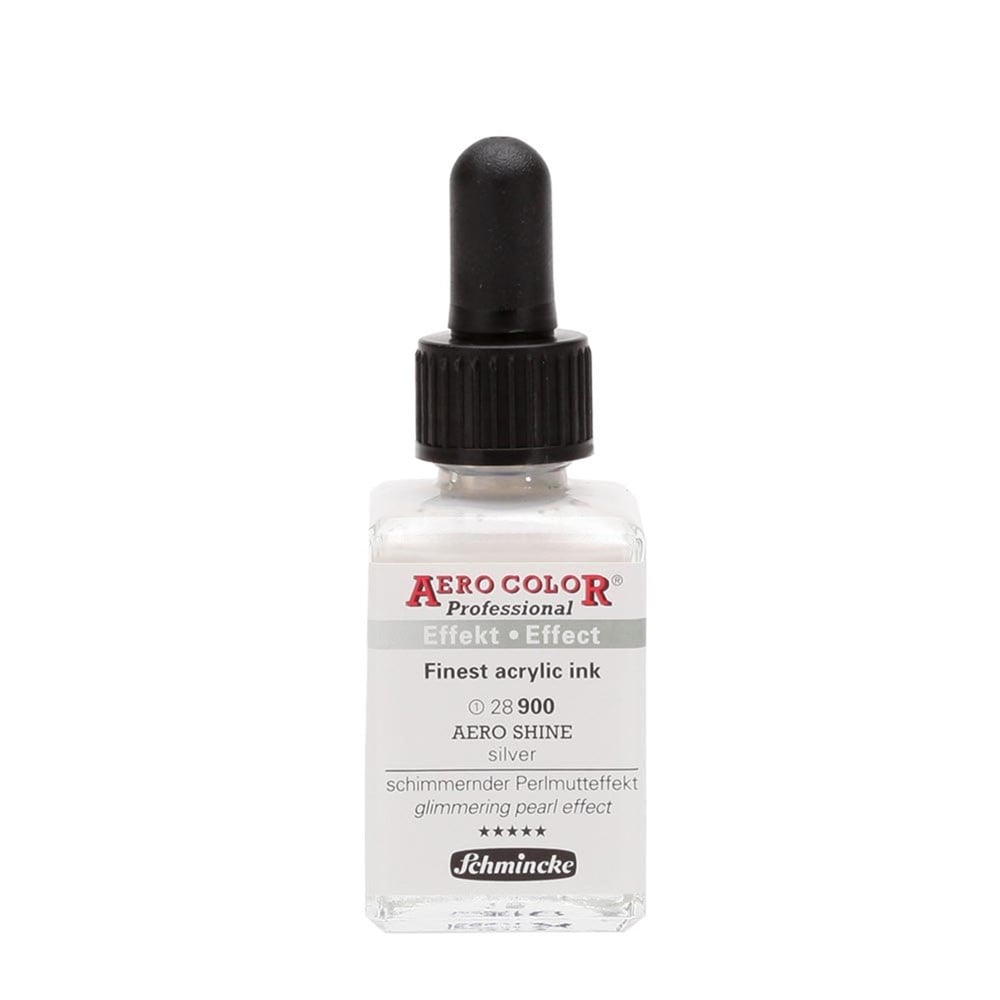 Schmincke Aerocolor Akrilik Mürekkep 28 ml 900 Aero shine silver