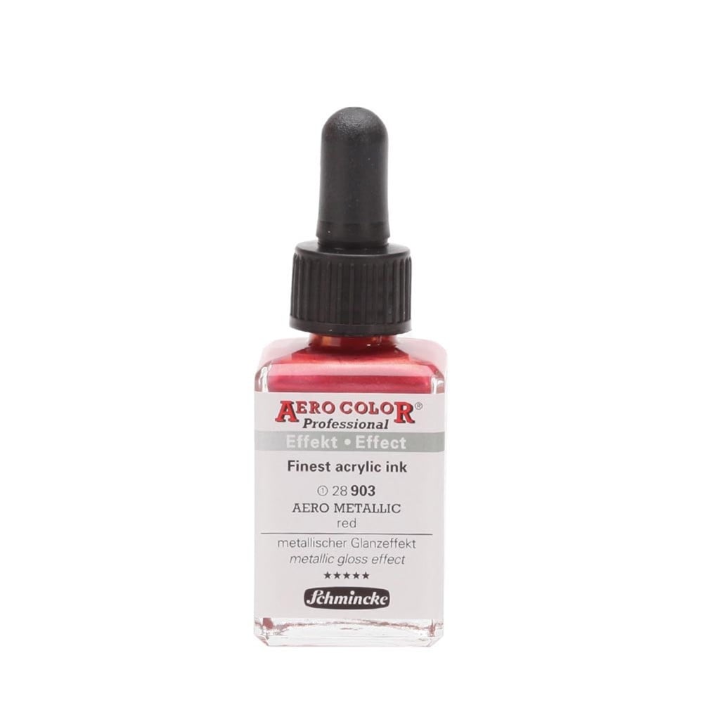 Schmincke Aerocolor Akrilik Mürekkep 28 ml 903 Aero metallic red