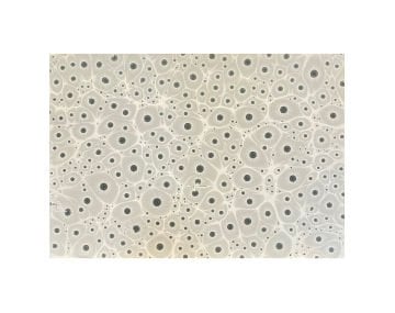 Nedim Sönmez Orijinal El Yapımı Ebru Kağıdı -1 Kaplan Gözü Gri - 47,5 x 67,5 cm