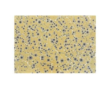 Nedim Sönmez Orijinal El Yapımı Ebru Kağıdı -4 Kaplan Gözü Olive - 47,5 x 67,5 cm