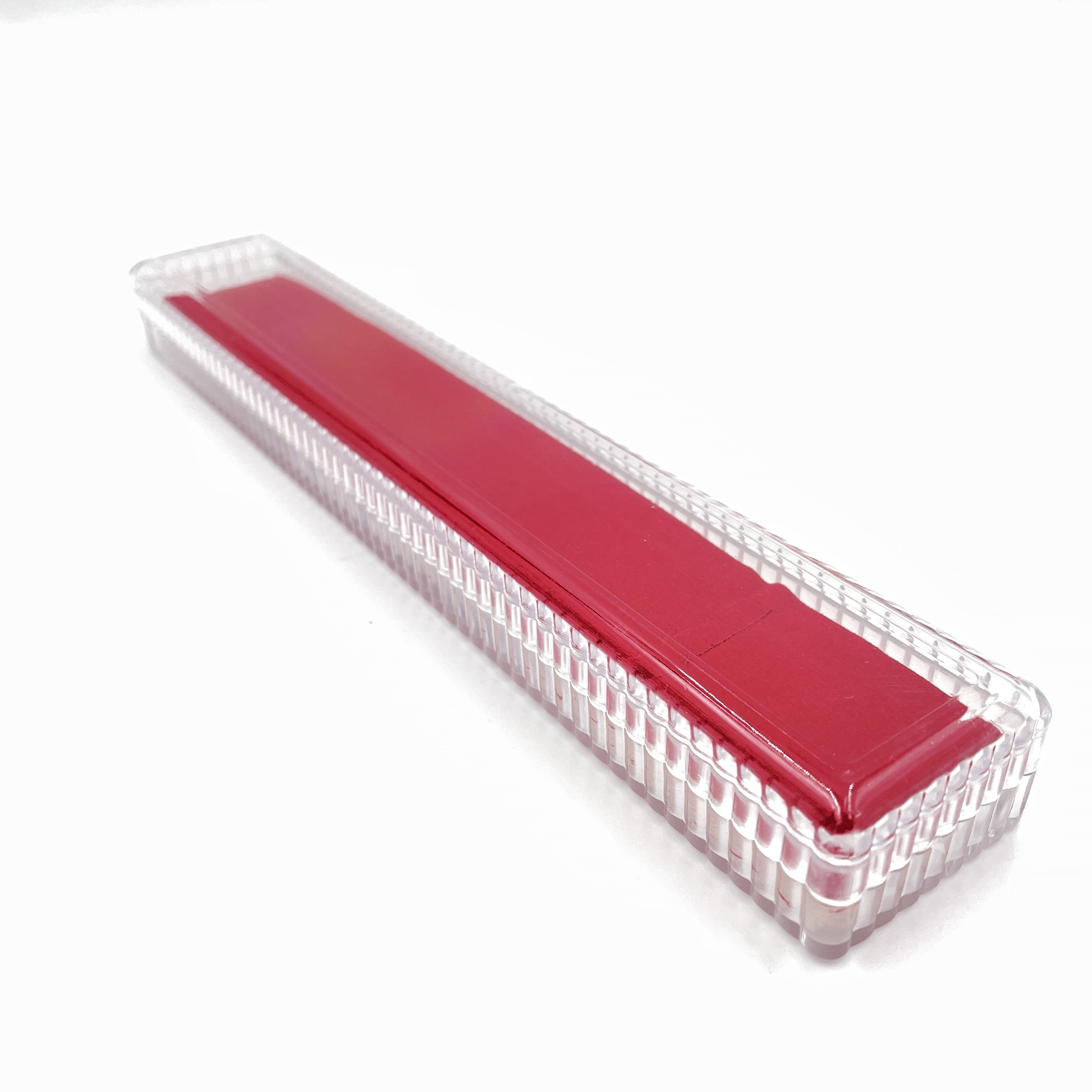 Vera sanat  Fırça ve Kalem Kutusu plastik şeffaf küçük 4x22 cm