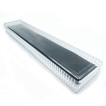 Vera sanat  Fırça ve Kalem Kutusu plastik şeffaf büyük 5x25 cm