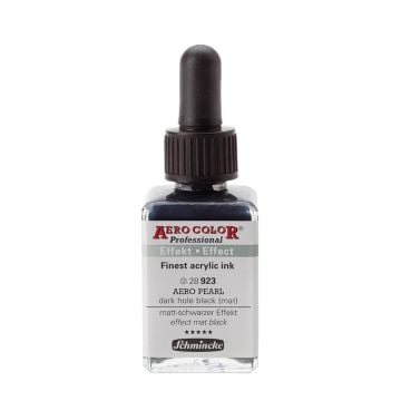 Schmincke Aerocolor Akrilik Mürekkep 28 ml 923 Aero pearl dark hole black mat