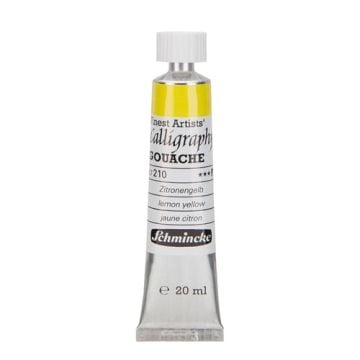 Schmincke 210 lemon yellow calligraphy Gouache artist guaj Boya 20 ml