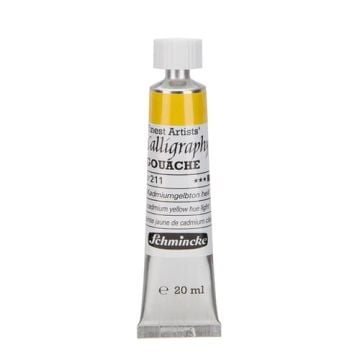 Schmincke 211 cadmium yellow hue light calligraphy Gouache artist guaj Boya 20 ml