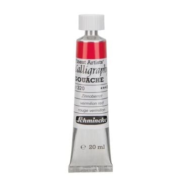 Schmincke 320 vermilion red calligraphy Gouache artist guaj Boya 20 ml