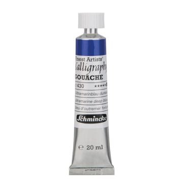 Schmincke 430 ultramarine deep blue calligraphy Gouache artist guaj Boya 20 ml