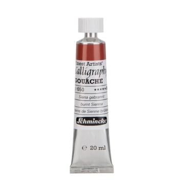 Schmincke 650 burnt sienna calligraphy Gouache artist guaj Boya 20 ml