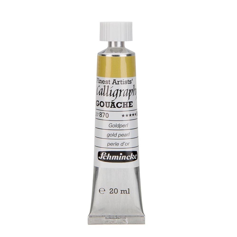 Schmincke 870 gold calligraphy Gouache artist guaj Boya 20 ml