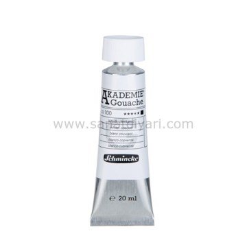 Schmincke Akademie Gouache boya 100 White opaque 20 ml