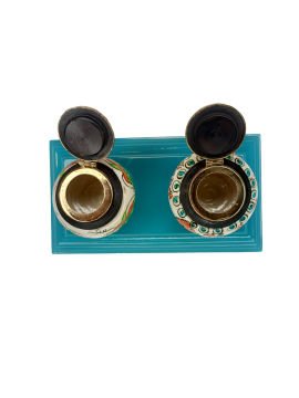 Tiryakiart Desenli Seramik Hokka 2 Li Tablalı