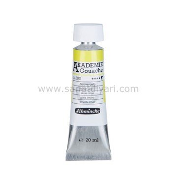 Schmincke Akademie Gouache boya 200 lemon yellow 20 ml
