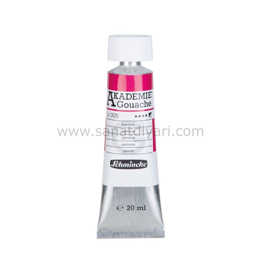 Schmincke Akademie Gouache boya 305 carmine 20 ml