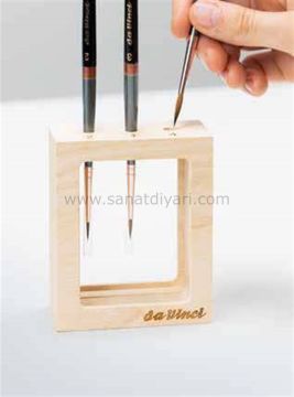 Da Vinci Seri 76 Kızıl Samur Kılı Yuvarlak Tezhip Ve Sulu Boya Fırçası Seti Miniature Maestro