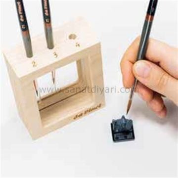 Da Vinci Seri 76 Kızıl Samur Kılı Yuvarlak Tezhip Ve Sulu Boya Fırçası Seti Miniature Maestro