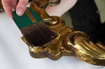 Da Vinci 500 Serisi No:60 Mavi Sincap Kılı Düz Altın Varak Sakal Fırçası