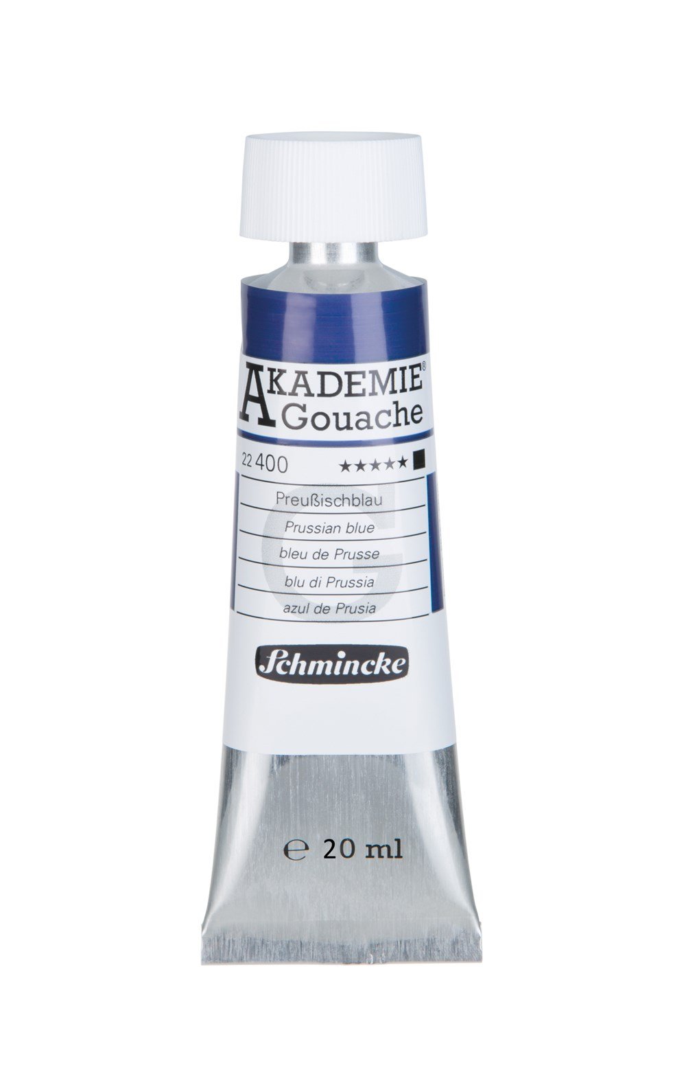 Schmincke Akademie Gouache boya 400 prussian blue 20 ml