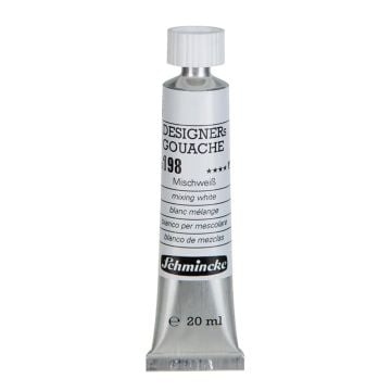 Schmincke 198 Mixing White HKS Designers' Gouache Boya 20 ml