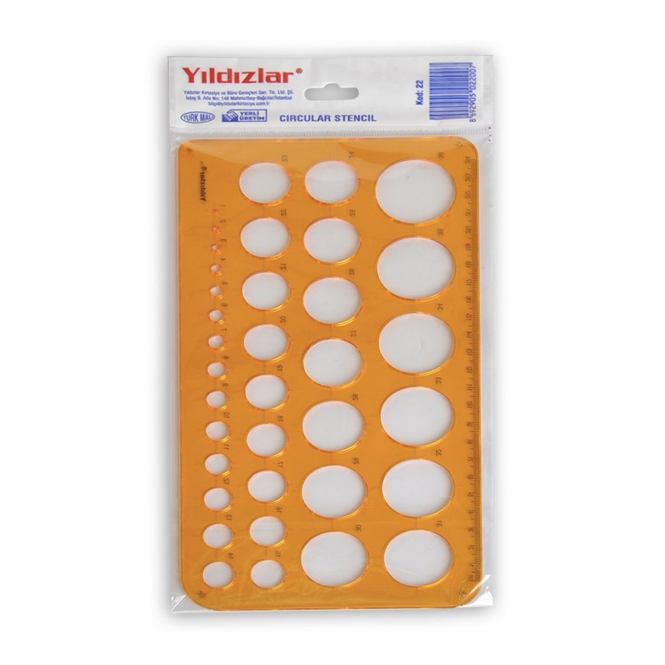 Yıldızlar Daire Şablon Büyük Kod:22