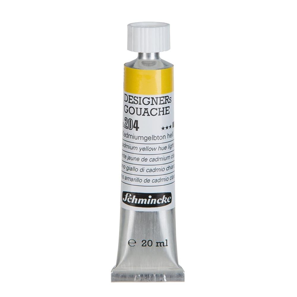 Schmincke 204 Cadmium Yellow Hue Light HKS Designers' Gouache Boya 20 ml