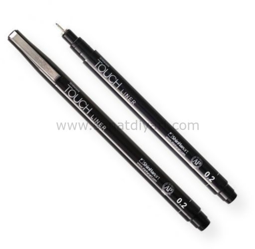 0,2 mm Siyah Shinhanart Touch Liner Teknik Çizim Kalemi