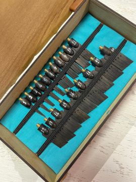 TiryakiArt Şaklı Abanoz Profesyonel Kalem Seti 1-20 mm KAPALI