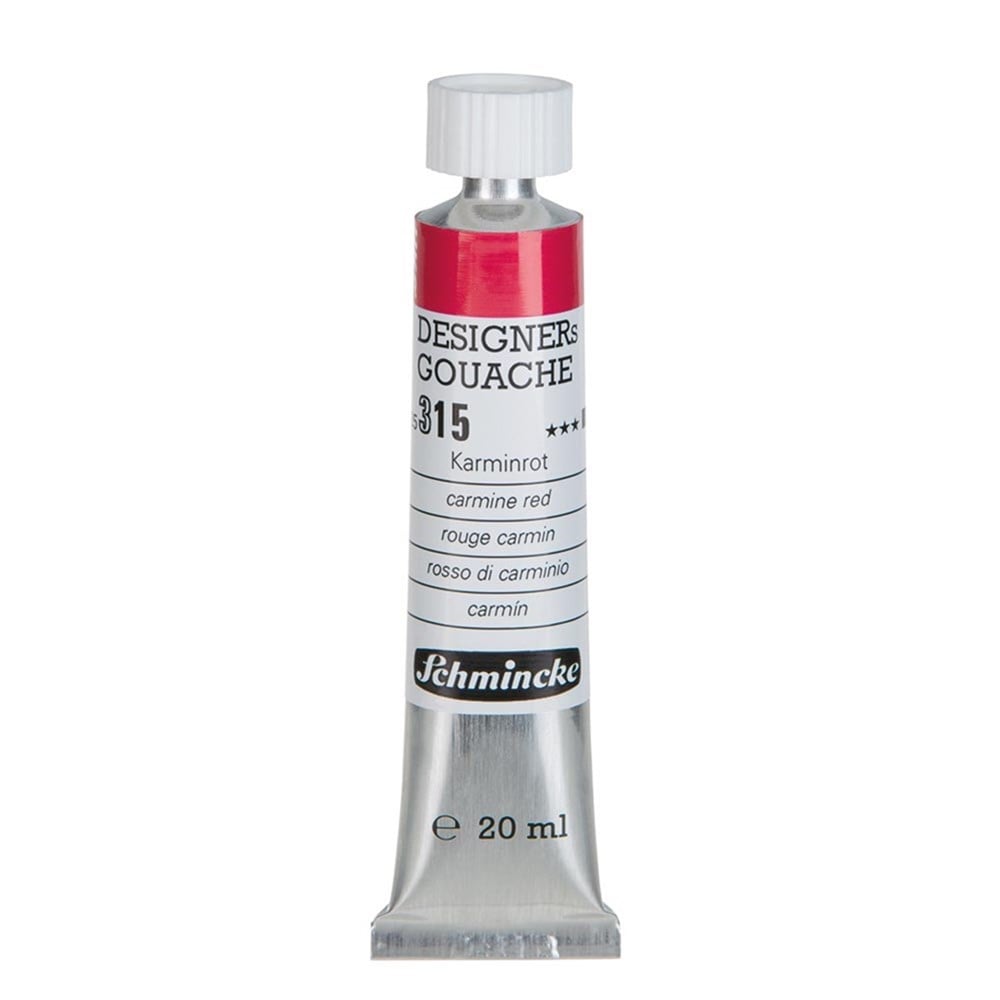 Schmincke 315 Carmine Red HKS Designers' Gouache Boya 20 ml