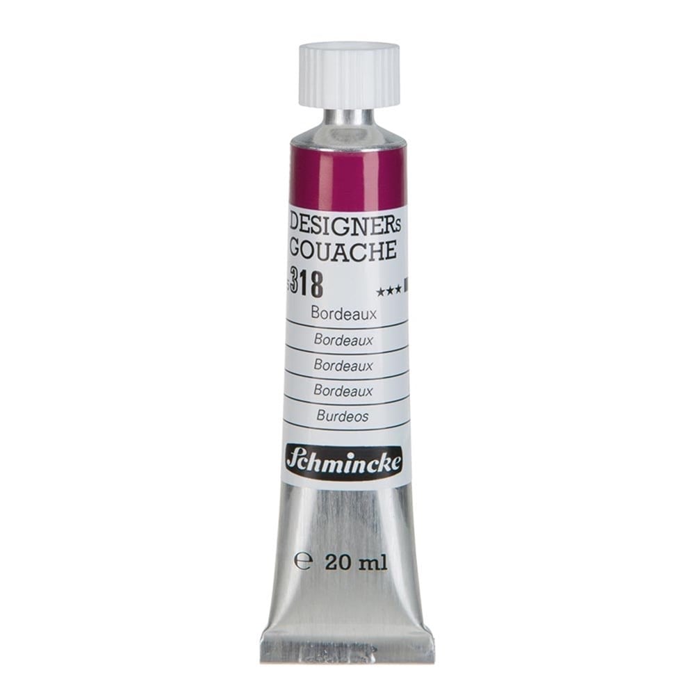 Schmincke 318 Bordeaux HKS Designers' Gouache Boya 20 ml