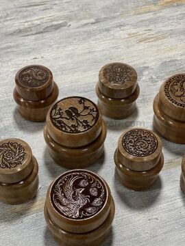 TİRYAKİART AHŞAP DESENLİ HOKKA 30 CC