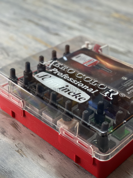 Schmincke Aerocolor Professional Kutulu Boya Seti 37 x 28 ml + Aeroclean Temizleyici 81136