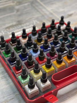 Schmincke Aerocolor Professional Kutulu Boya Seti 37 x 28 ml + Aeroclean Temizleyici 81136