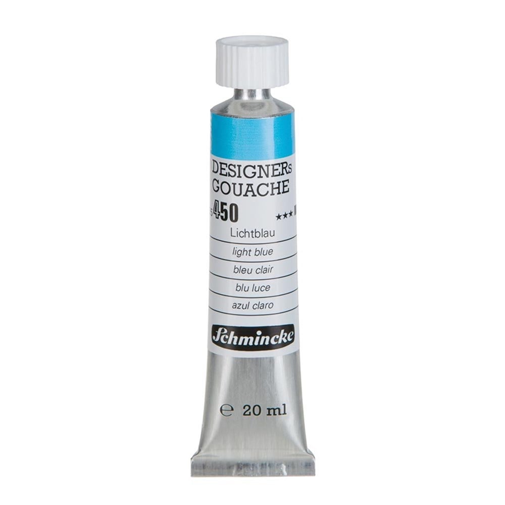 Schmincke 450 Light Blue HKS Designers' Gouache Boya 20 ml