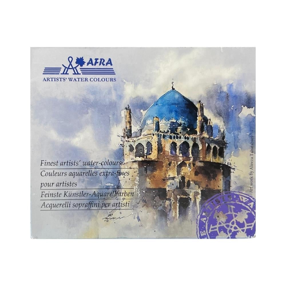 Afra Professional Water Colours Sulu Boya Seti Whole Pan / Büyük Boy Tablet 12'Li