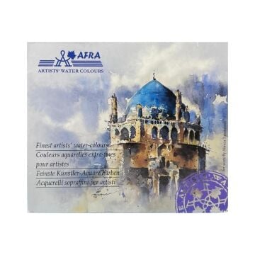 Afra Professional Water Colours Sulu Boya Seti Whole Pan / Büyük Boy Tablet 12'Li